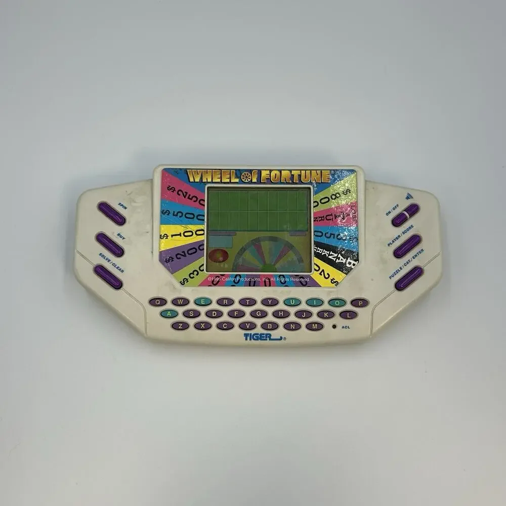 Wheel of Fortune Handheld Game 1995 Tiger Electronics Vintage - TESTED